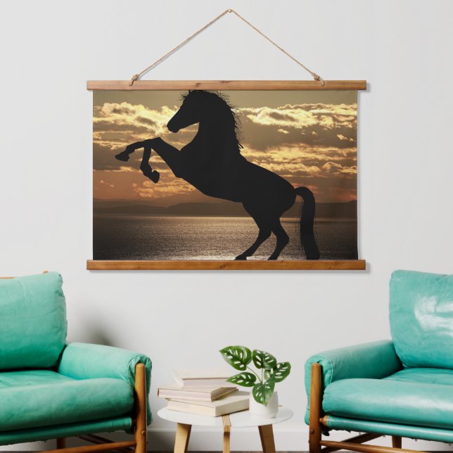 horse hanging tapestry (Living Room)