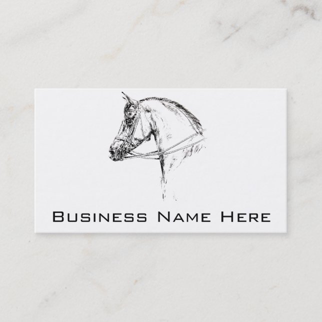 Horse Head Business Card (Front)