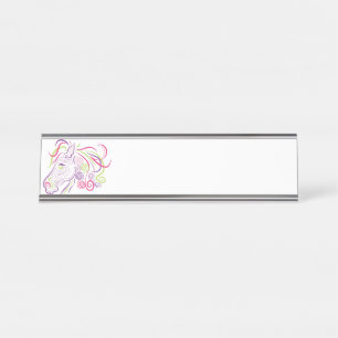 Horse Head Desk Name Plate