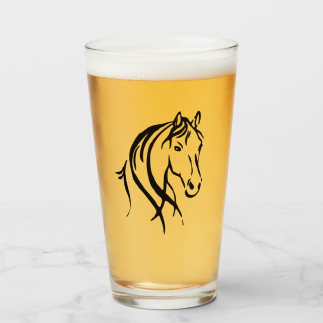 Horse Head Glass (Front Filled)
