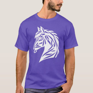Horse Head Portrait Style Geometric gift T-Shirt