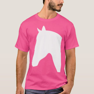 Horse Head Silhouettes Horses Horseback Riding Equ T-Shirt