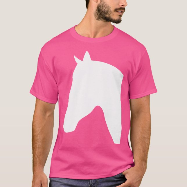 Horse Head Silhouettes Horses Horseback Riding Equ T-Shirt (Front)