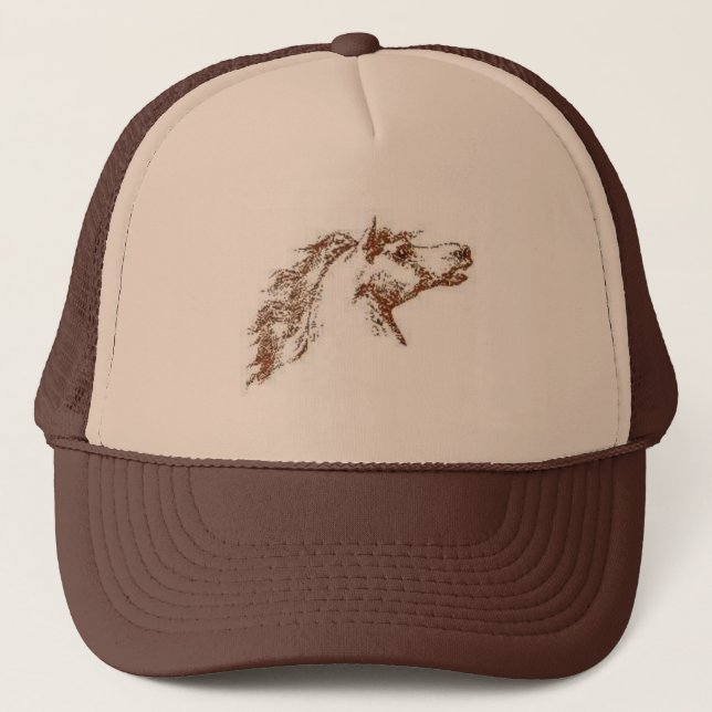 Horse head trucker hat (Front)