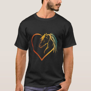 Horse Head With A He Riding Horse T-Shirt