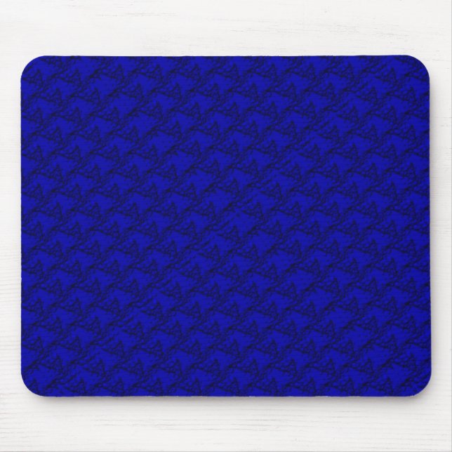 Horse Heads in blue artdeco Mouse Pad (Front)