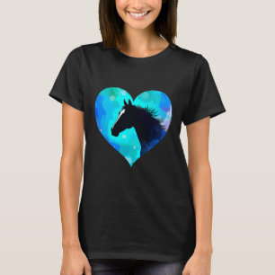 Horse Heart Horse Girl Horse Riding Horseback  T-Shirt