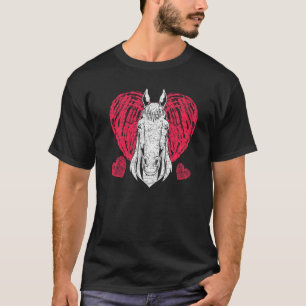 Horse  Heart Horse Riding Horse Rider Equestrian H T-Shirt