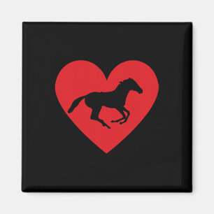 Horse Heart Horseback Equestrian Riding Teen Girls Magnet