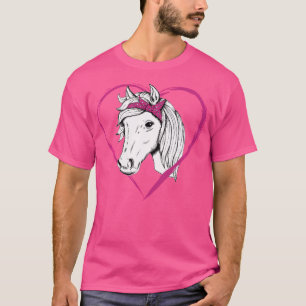 Horse Heart Horseback Riding Horse Lover T-Shirt