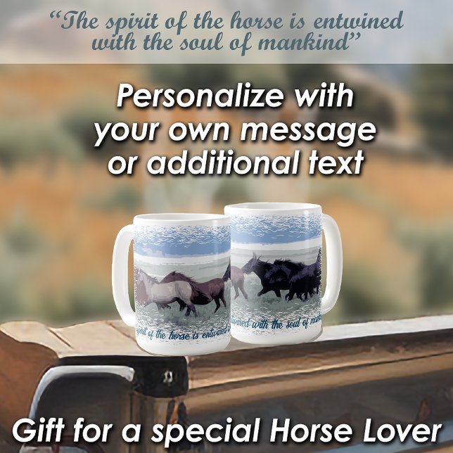 Horse Herd Wild Horse Spirit Coffee Mug (Creator Uploaded)