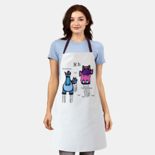 Horse & Hippo Apron