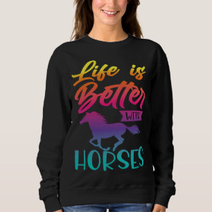 Horse & Horse for Hobby Riders & Riding Sweatshirt