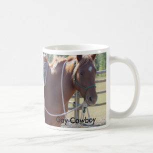 Horse horse horse, Gay Cowboy Coffee Mug
