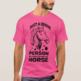 Horse horse stable riding stable gift idea retro T-Shirt