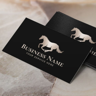 Horse Horseback Riding Modern Pony Club Equine Business Card