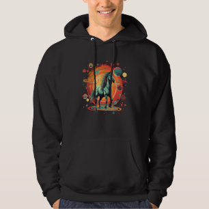 Horse Horseback Riding Trail Riding Equestrian Hor Hoodie