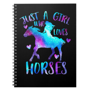 Horse Horses Just a girl who loves Horses 3 Horse  Notebook
