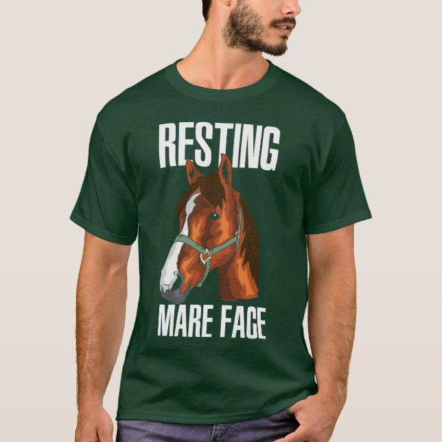 Horse Horses Ponies Riding Horse Equestrian retro T-Shirt (Front)