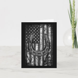 Horse Horsescute Ss Cute Ss American Flag Usa For Card