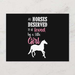 Horse Horseshoe Horses Riding Sayings Gift Idea Postcard