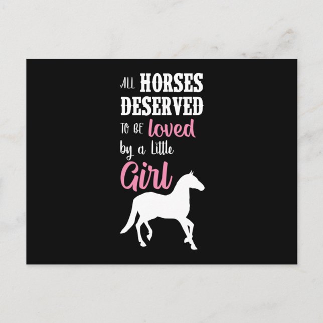 Horse Horseshoe Horses Riding Sayings Gift Idea Postcard (Front)