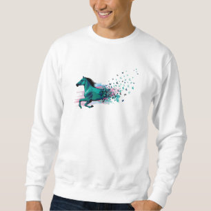 Horse Horseshoe Horses Sayings Riding Gift Idea Sweatshirt