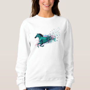 Horse Horseshoe Horses Sayings Riding Gift Idea Sweatshirt