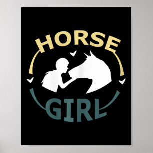 Horse I Am A Horse Girl Horse Lover Women Kids Poster