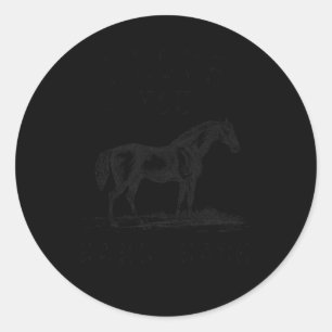 Horse I Love You To The Barn And Back Girls Horseb Classic Round Sticker