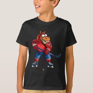 Horse Ice Hockey T-Shirt