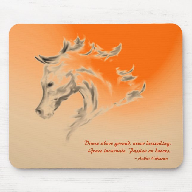 Horse Illustration Mousepad - Danc... - Customised (Front)