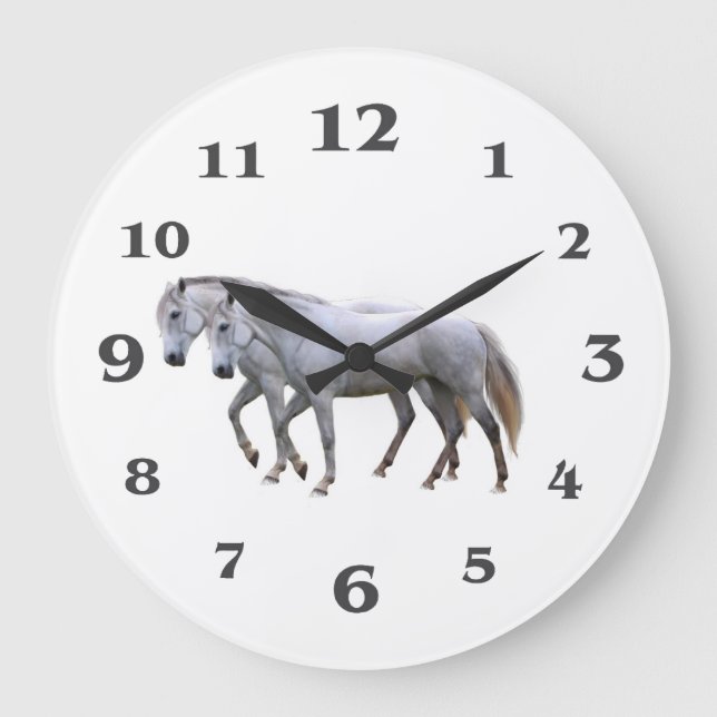 Horse image for Round-Large-Wall-Clock Large Clock (Front)