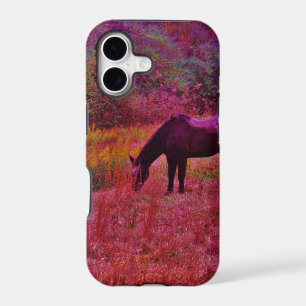 Horse in a Kaleidoscope Coloured Field