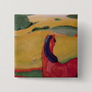 Horse in a landscape, 1910 15 cm square badge