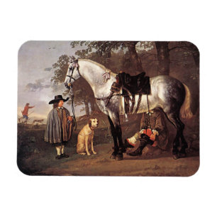 Horse in a Landscape Aelbert Cuyp Magnet