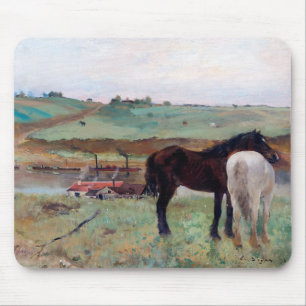 Horse in a Meadow, Edgar Degas Mouse Pad