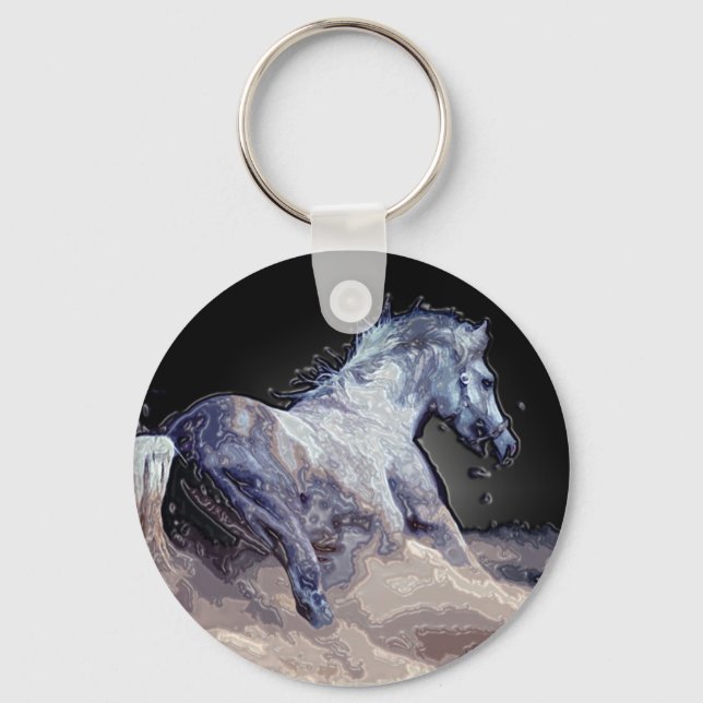 Horse in Action Key Ring (Front)