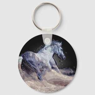 Horse in Action Key Ring