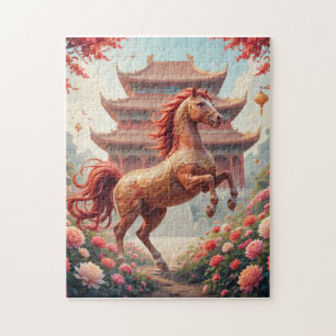 Horse in china year  jigsaw puzzle