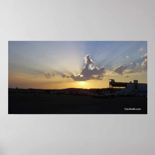 horse in clouds, Carolcells.com Poster (Front)