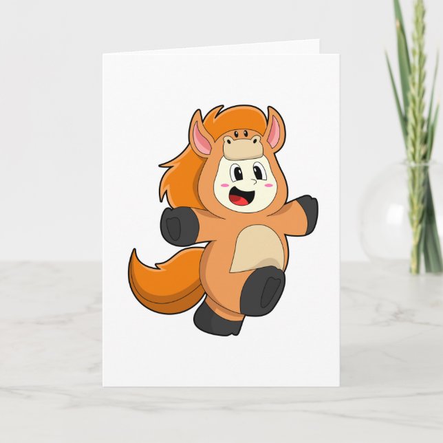 Horse in Costume Card (Front)
