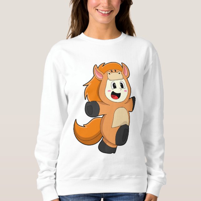 Horse in Costume Sweatshirt (Front)