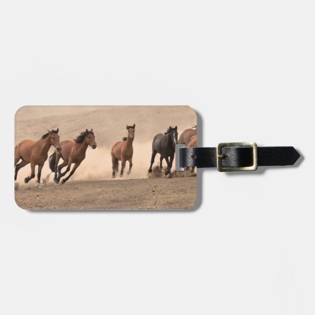 Horse In Fall II Luggage Tag (Front Horizontal)