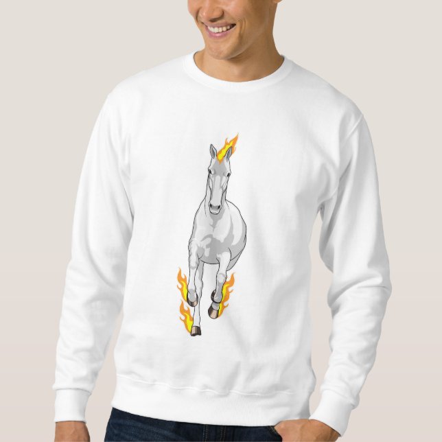 Horse in Flame Sweatshirt (Front)