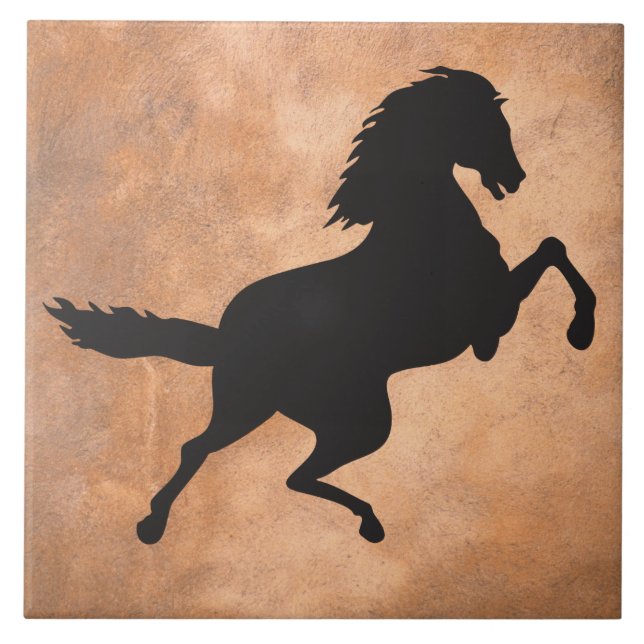 HORSE IN SILHOUETTE TILE (Front)