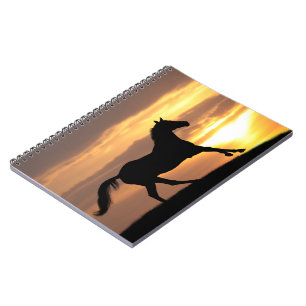 Horse In Sunset Notebook