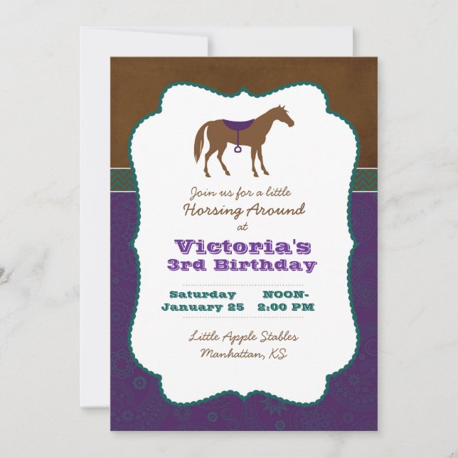 Horse Invitation (Front)