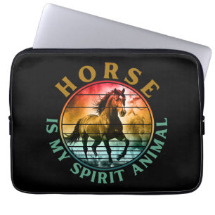 Horse is my spirit animal laptop sleeve