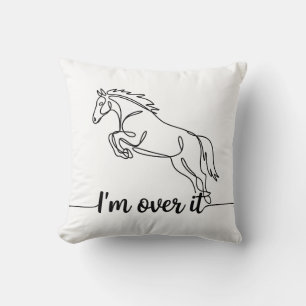 Horse Jump - I'm Over It Cushion